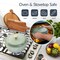 Best Choice Products 6-Piece Enameled Cast Iron Cookware Set, 6QT Dutch Oven W/ Lid, 2QT Skillet W/ Lid, Grill Pan, Grill Press